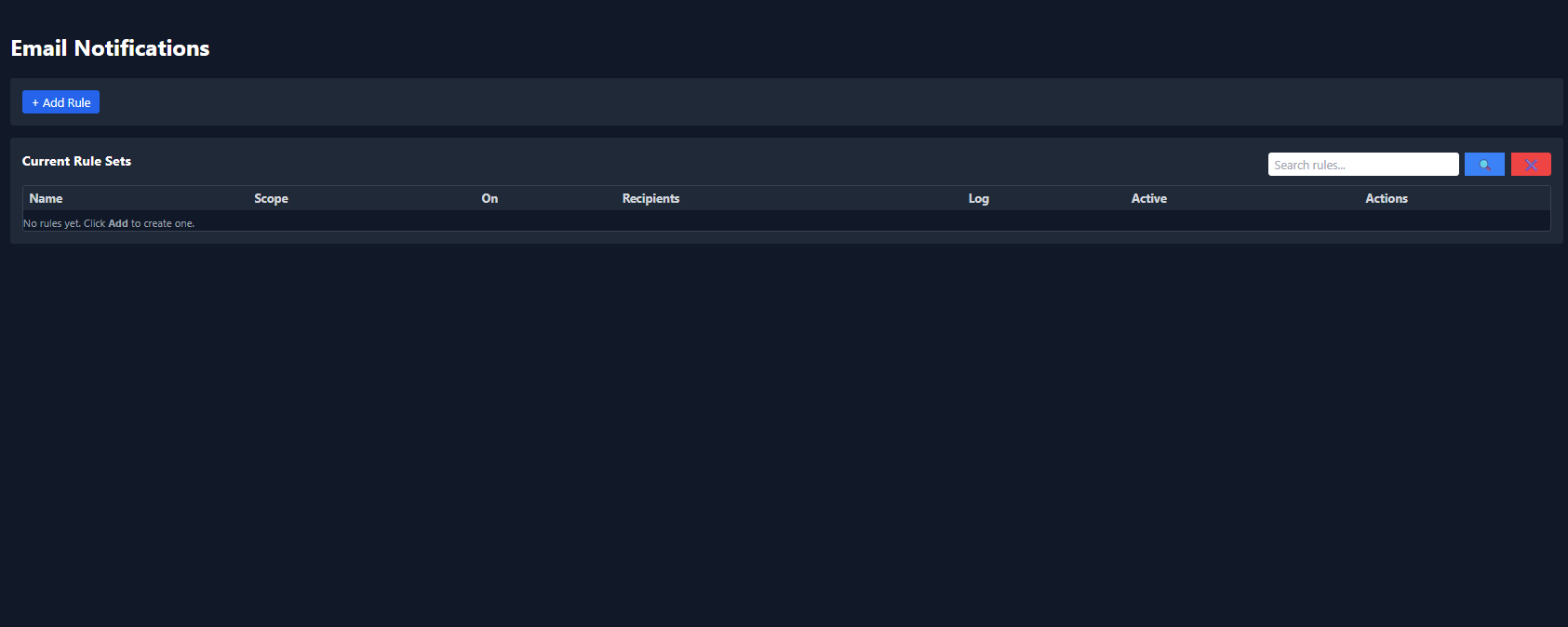 Main dashboard screenshot