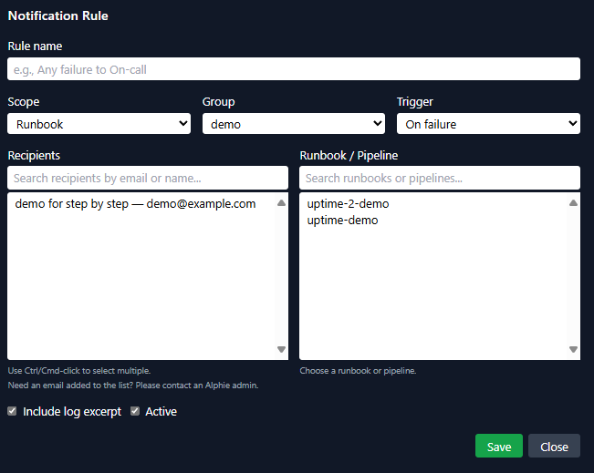 Main dashboard screenshot