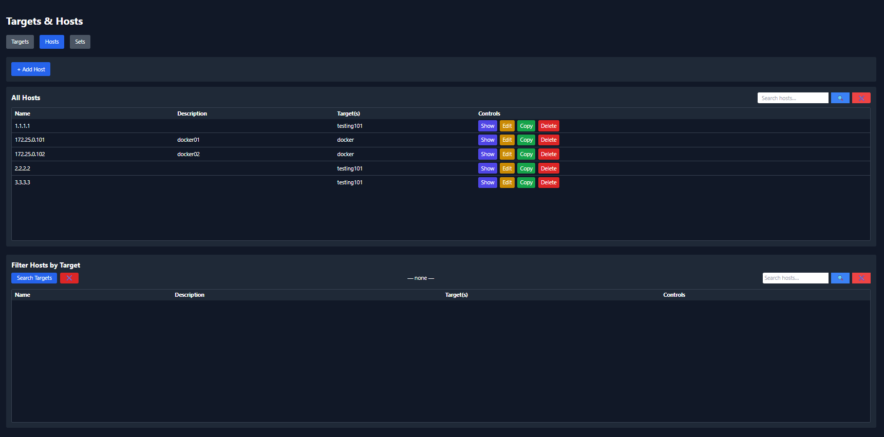 Main dashboard screenshot