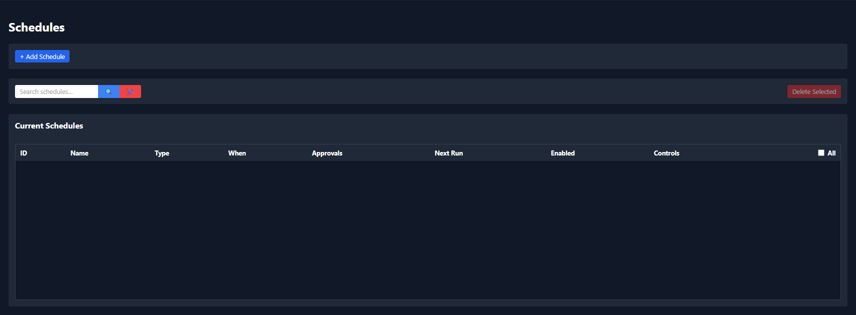 Main dashboard screenshot