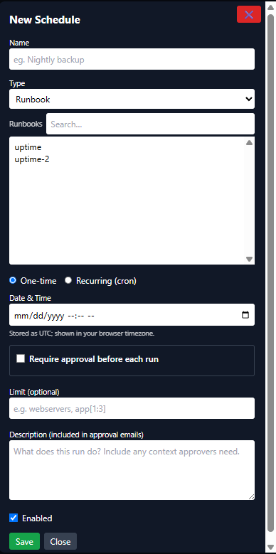 Main dashboard screenshot
