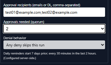 Main dashboard screenshot