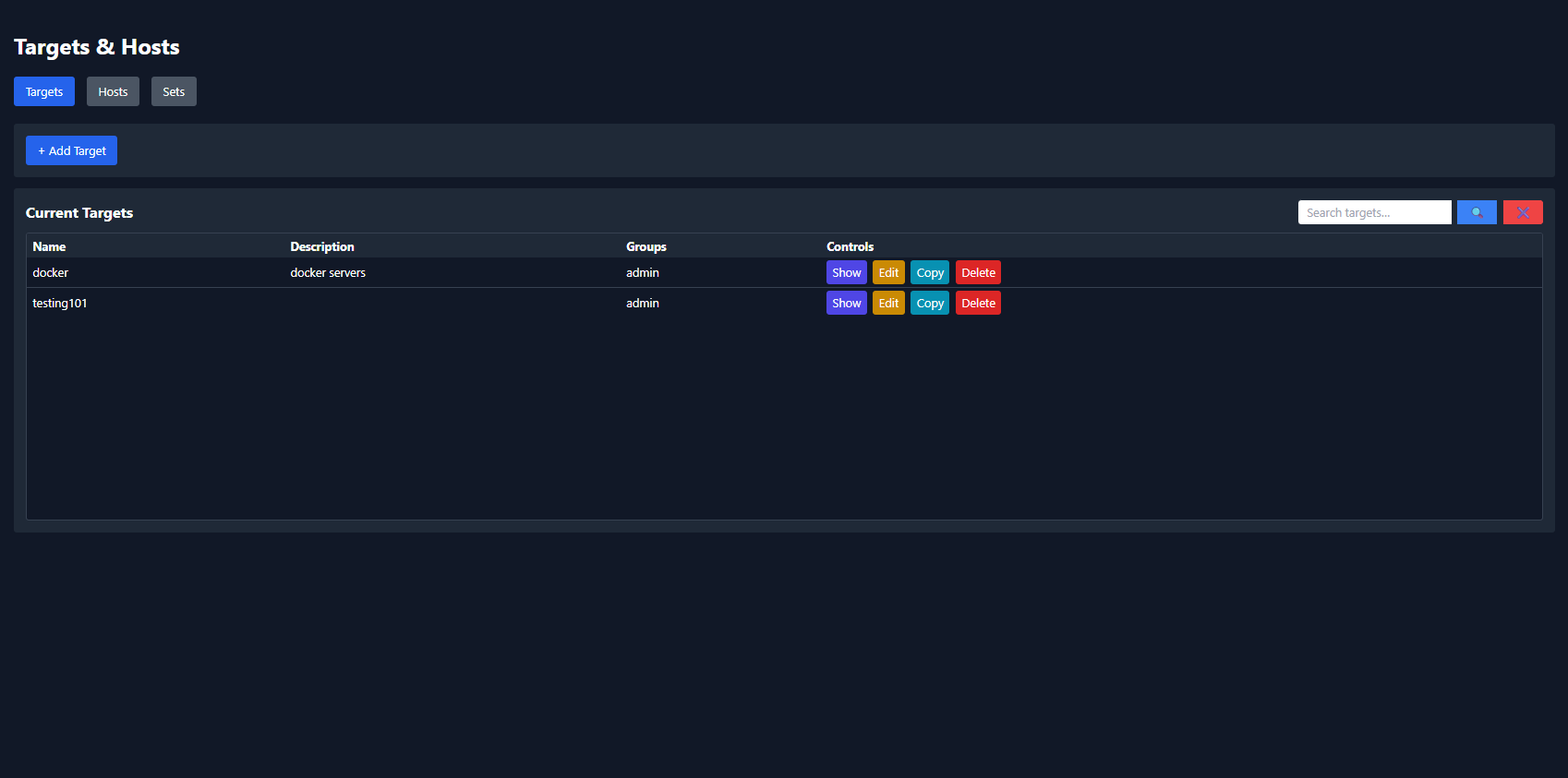 Main dashboard screenshot